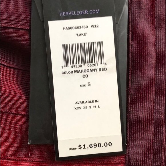 Herve Leger Fit flare ombré dress. Never worn - Picture 6 of 8